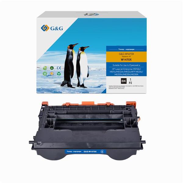 Картридж G&amp;G до HP 147X LJ MFP M611/M612/M635/M636 Black (30 000стор) (G&amp;G-W1470XH)
