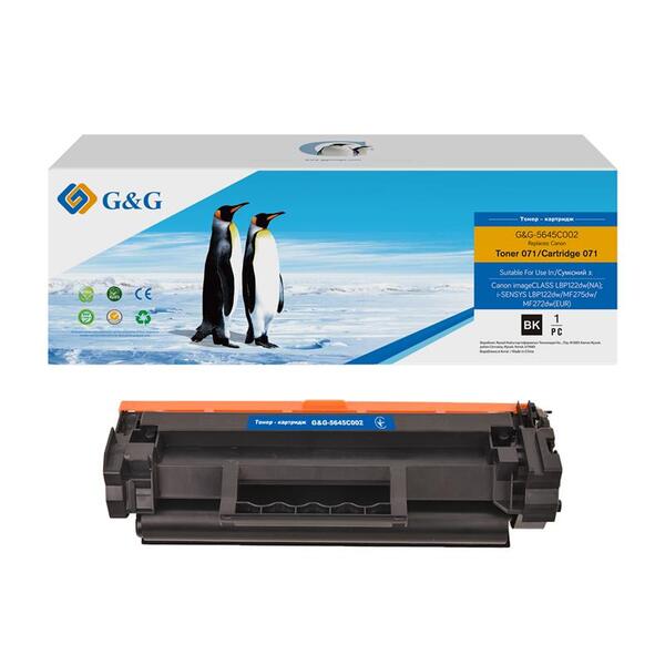 Картридж G&G до Canon 071 MF272dw/275dw/LBP122dw Black (1200 стор.) (G&G-5645C002)