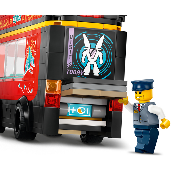 Конструктор LEGO 60407 City Червоний двоповерховий екскурсійний автобус