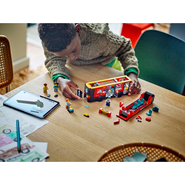 Конструктор LEGO 60407 City Червоний двоповерховий екскурсійний автобус