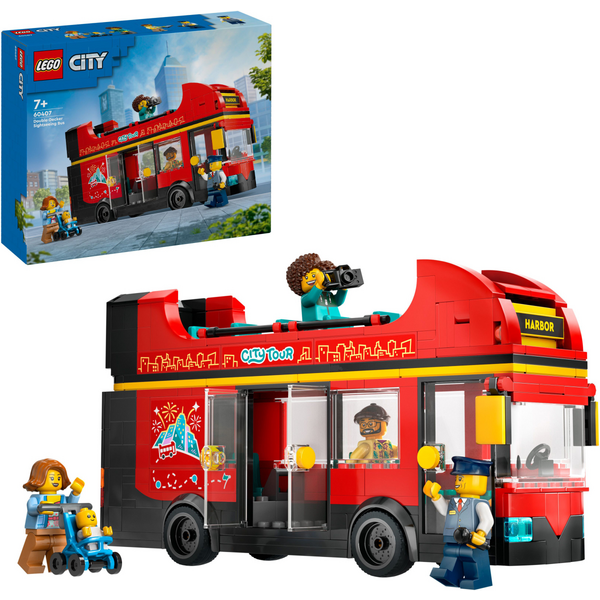 Конструктор LEGO 60407 City Червоний двоповерховий екскурсійний автобус