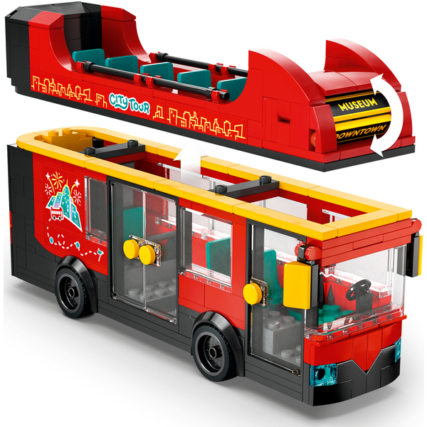 Конструктор LEGO 60407 City Червоний двоповерховий екскурсійний автобус