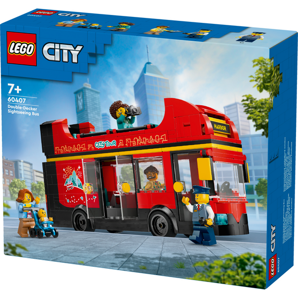 Конструктор LEGO 60407 City Червоний двоповерховий екскурсійний автобус