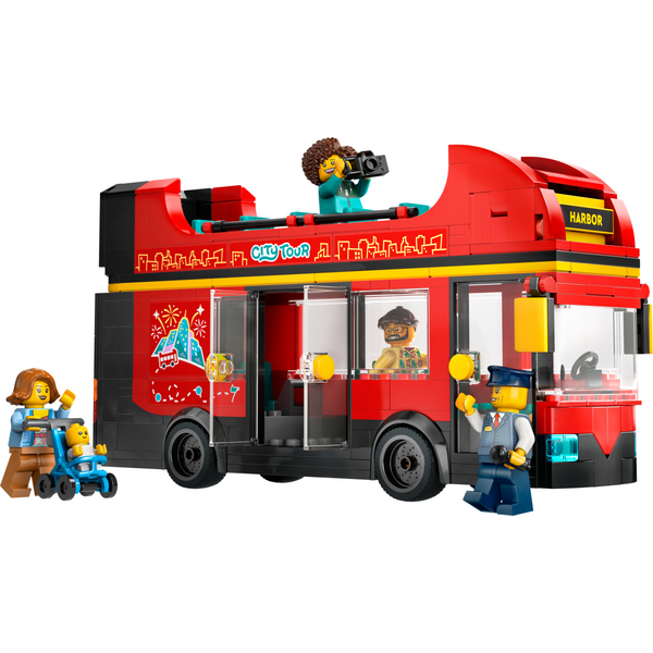 Конструктор LEGO 60407 City Червоний двоповерховий екскурсійний автобус