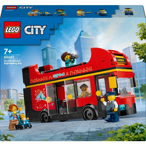 Конструктор LEGO 60407 City Червоний двоповерховий екскурсійний автобус