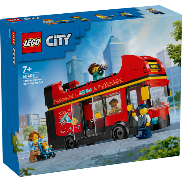 Конструктор LEGO 60407 City Червоний двоповерховий екскурсійний автобус