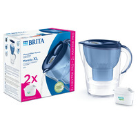 Фільтр-глечик Brita Marella XL Memo MXPro 3.5л (2л очищеної води) + 2 картриджа синій