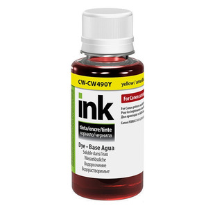 Чернила CW Canon PIXMA G1400/G2400/G3400 (Yellow) (CW-CW490Y01) 100мл