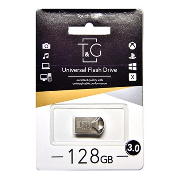 USB-Флешка USB 3.0 128GB T&amp;G 106 Metal Series Silver (TG106-128G3)