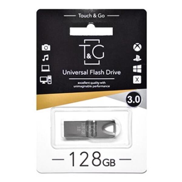 Флеш-накопитель USB3.0 128GB T&G 117 Metal Series Black (TG117BK-128G3)