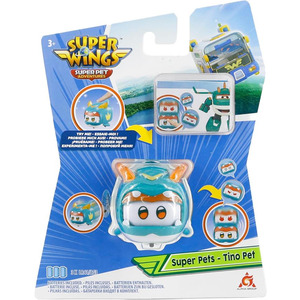 Ігрова фігурка Super Wings Super Pet Тіно улюбленець (Tino pet), світло
