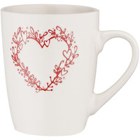 Чашка Ardesto Heart, 320мл, білий (AR3467W)