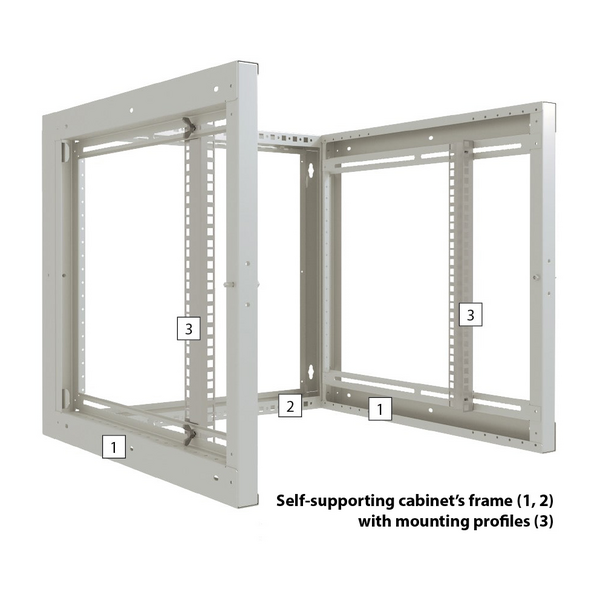 Шафа ZPAS 19" 15U Z-BOX 600х600 W-ZBOX6060-15S-011