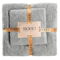 Текстиль банний SOHO Наб. руш. 35*75+70*140см, мікроф. Gray