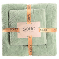Текстиль банний SOHO Наб. руш. 35*75+70*140см, мікроф. Green