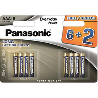 Батарейка Panasonic Everyday Powe лужна AAA блістер, 8 шт.