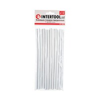 Комплект стрижнів клейових прозорих 7,4*200 мм, 12 шт INTERTOOL RT-1030