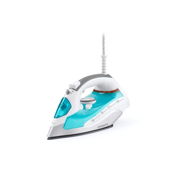 Праска Ardesto IR-C2228-TQ, 2200Вт, 280мл, паровий удар, керам. підошва,  голубий