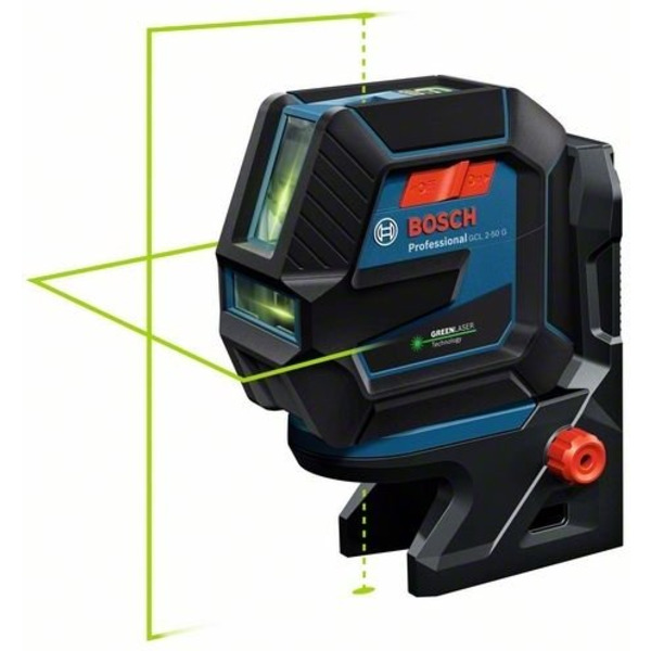 Лазерний нівелір Bosch Professional GCL 2-50 G зі штативом BT 150, тримачем RM 10 (0.601.066.M01)