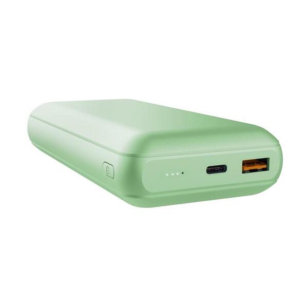 Зовнішній акумулятор (Power Bank) Trust Redoh, 20000мА·год, USB-A/2хUSB-C, 18W, QC 3.0, PD, зелений