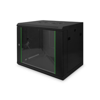 Шафа DIGITUS 19", 9U, Wall Mounting Dynamic Basic, 600x450 мм, 60кг максимально, чорна