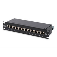 Патч-панель DIGITUS CAT 6 STP, 10", 1U, 12 портів, зібрана