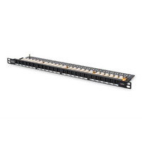 Патч-панель DIGITUS САТ 6 UTP, 19", 0.5U, 24 порти, зібрана