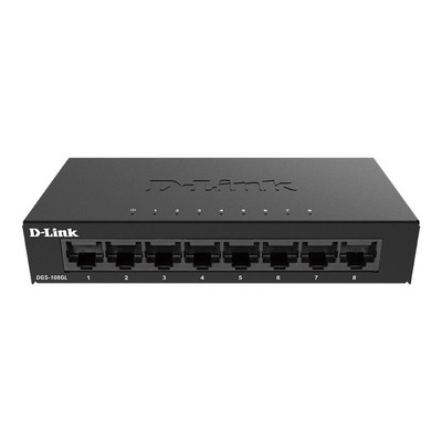 Комутатор D-Link DGS-108GL 8xGE, Некерований
