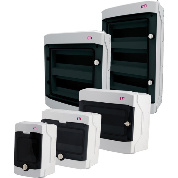 Щит пластиковый ETI, ECH-4Gu (4 модуля, внешний IP65)