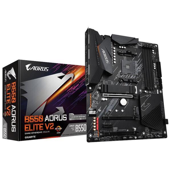 Материнська плата GIGABYTE B550 AORUS ELITE V2 sAM4 B550 4xDDR4 M.2 HDMI DP ATX