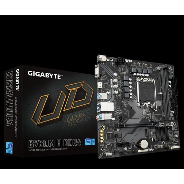 Материнська плата GIGABYTE B760M H DDR4 s1700 B760 2xDDR4 M.2 HDMI mATX