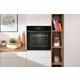 Шафа Gorenje духова електрична, 77л, дисплей, піроліз, A+, чорний