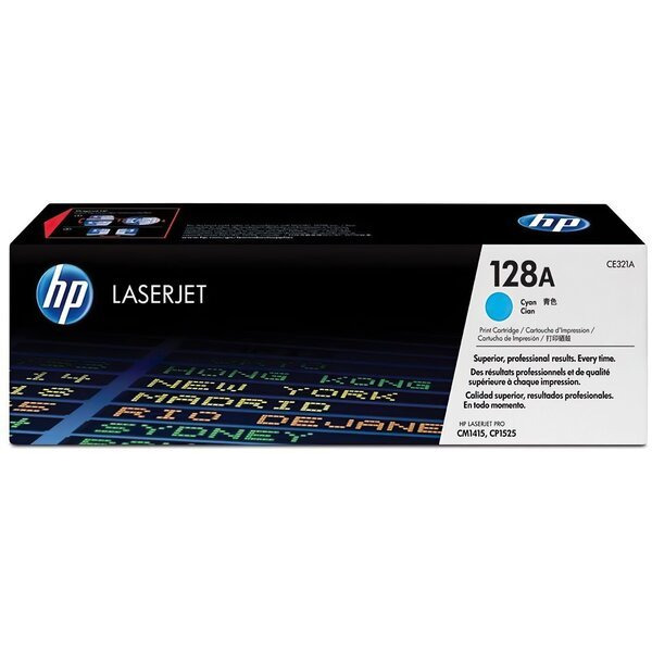 Картридж лазерний HP CLJ CP1525n/1525nw, CM1415fn/1415fnw Cyan (CE321A)