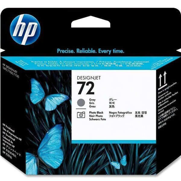 Друкуюча голівка HP No.72 DJ T610 Grey, Photo black (C9380A)