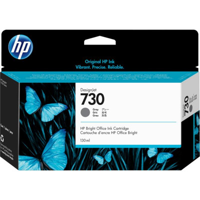 Картридж струменевий HP No. 730 DesignJet T1600/T1700/T2600 Gray, 130 ml (P2V66A)