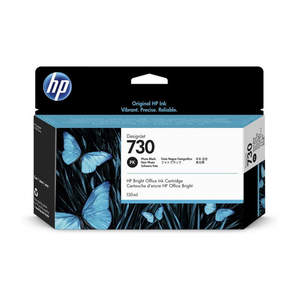 Картридж струменевий HP No. 730 DesignJet T1600/T1700/T2600 Photo Black, 130 ml (P2V67A)