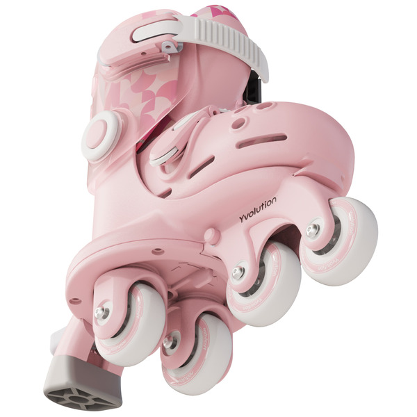 Роликовые коньки Yvolution Twista, размер 24-28, розовый