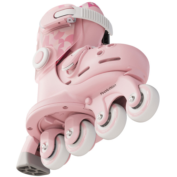 Роликовые коньки Yvolution Twista, размер 24-28, розовый