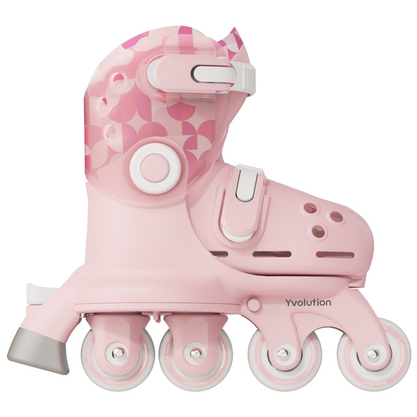 Роликовые коньки Yvolution Twista, размер 24-28, розовый