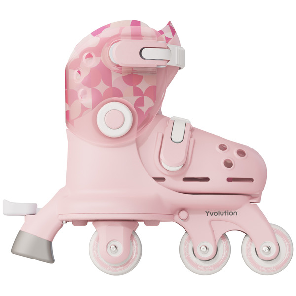 Роликовые коньки Yvolution Twista, размер 24-28, розовый
