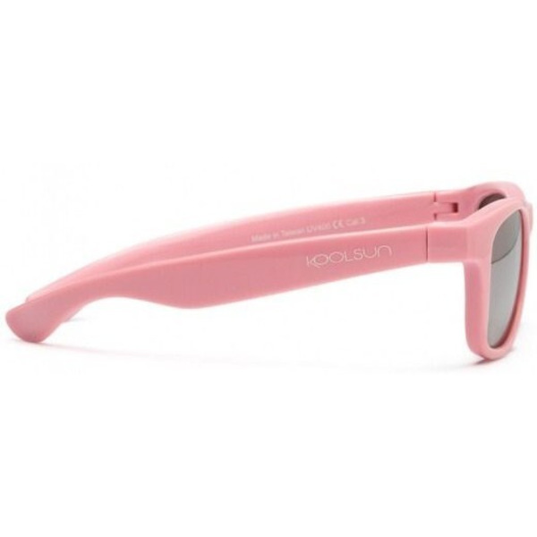 Детские солнцезащитные очки Koolsun Wawe нежно-розовые (Размер 3+) (KS-WAPS003)