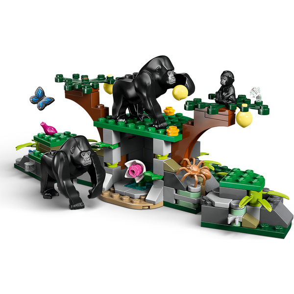 Блоковий конструктор LEGO 60437 City Вертолет в базовом лагере для исследования джунглей(60437)