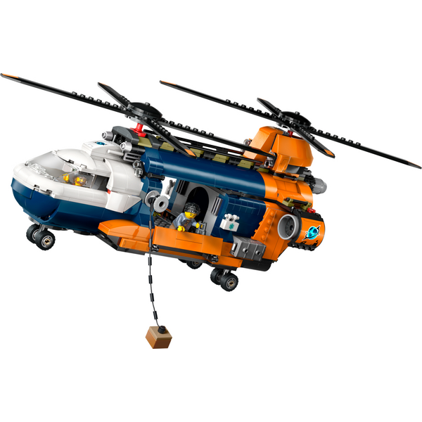 Блоковий конструктор LEGO 60437 City Вертолет в базовом лагере для исследования джунглей(60437)