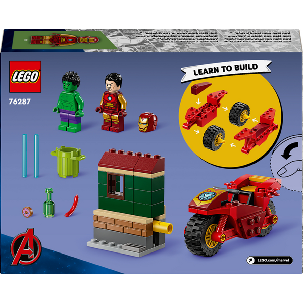 Конструктор LEGO 76287 Залізна Людина на мотоциклі й Галк