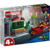 Конструктор LEGO 76287 Залізна Людина на мотоциклі й Галк