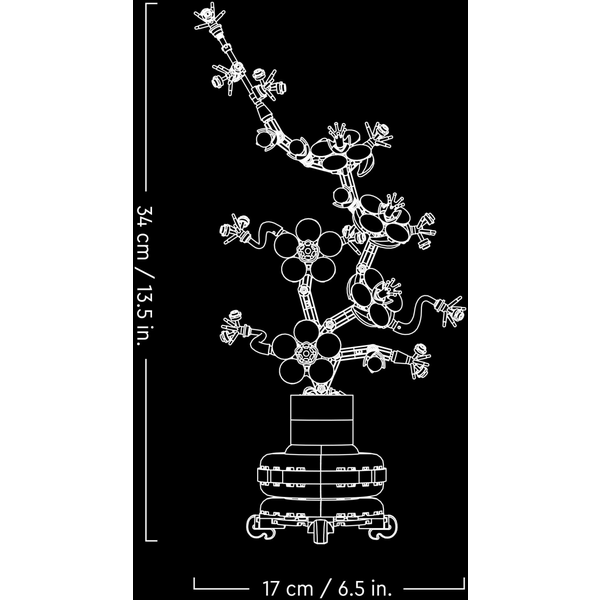 Конструктор LEGO Botanicals Сливовий цвіт 327 деталей