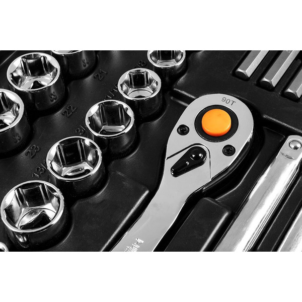 Набір інструментів Neo Tools, 233шт, 1/2", 1/4", 3/8", CrV, кейс (10-078)