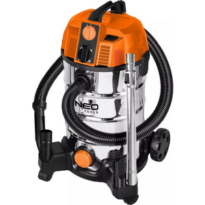 Пилосос професійний Neo Tools, 1600Вт, 18 кПа, контейнер 35л, HEPA, колеса, 7.5кг