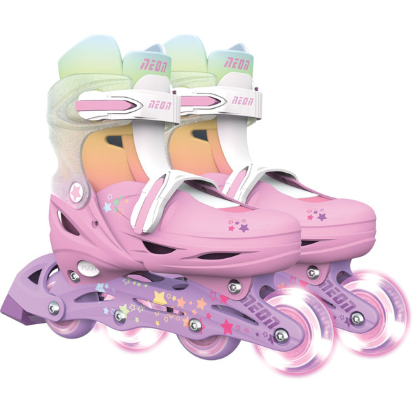 Роликовые коньки Neon Combo, размер 30-33, радуга