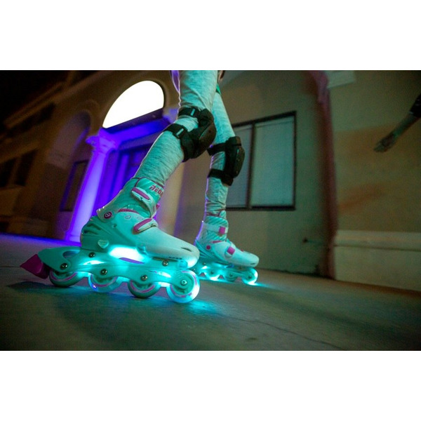 Роликовые коньки Neon Inline, размер 30-33, бирюзовый